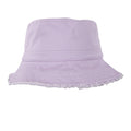 Lavender Frayed Bucket Hat