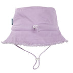 Lavender Frayed Bucket Hat