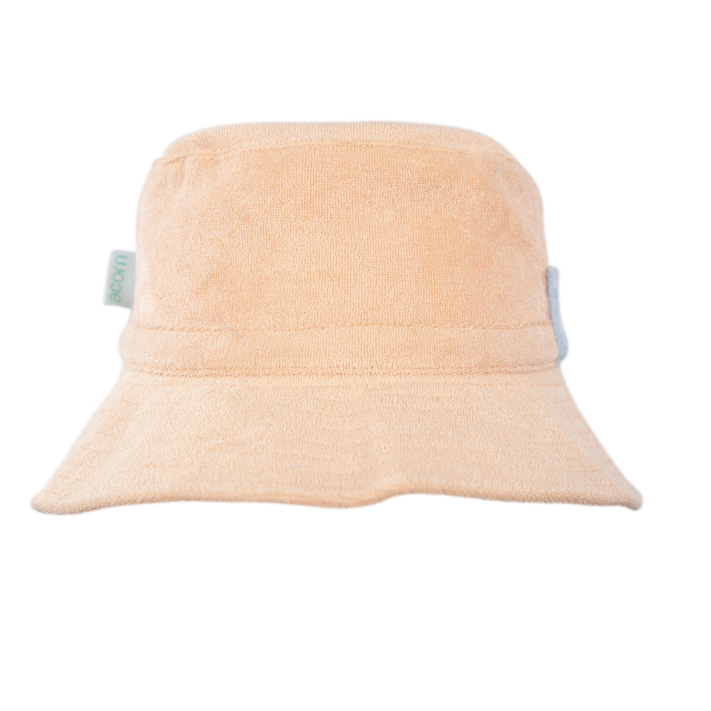 Acorn Terry Towling Bucket Hat - Peach