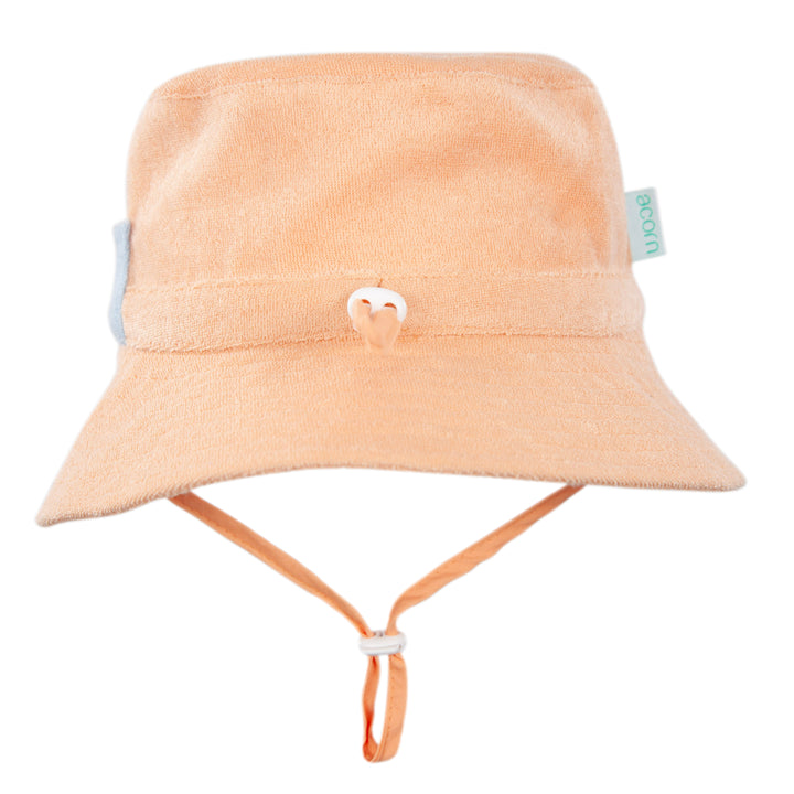Acorn Terry Towling Bucket Hat - Peach