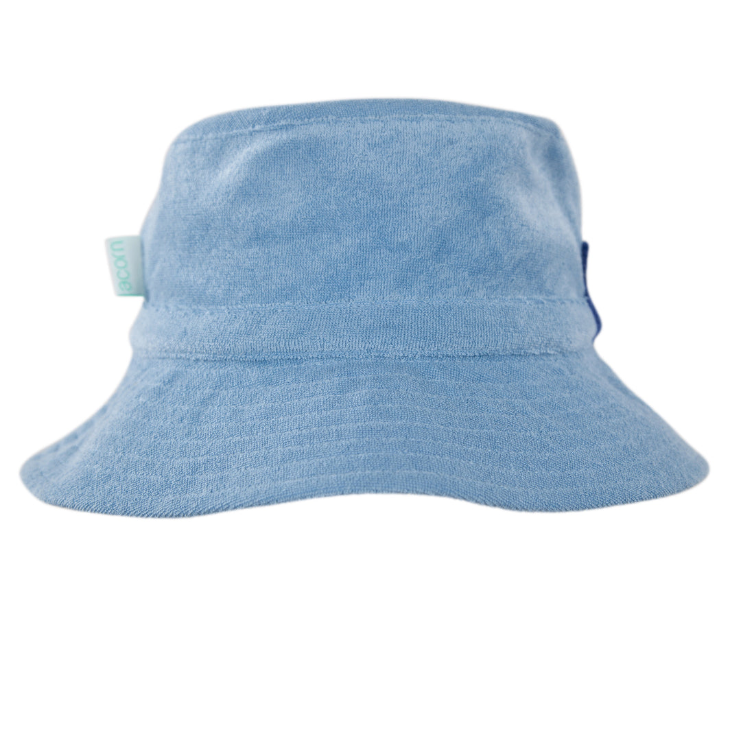 Acorn Terry Towelling Bucket Hat - Mid Blue