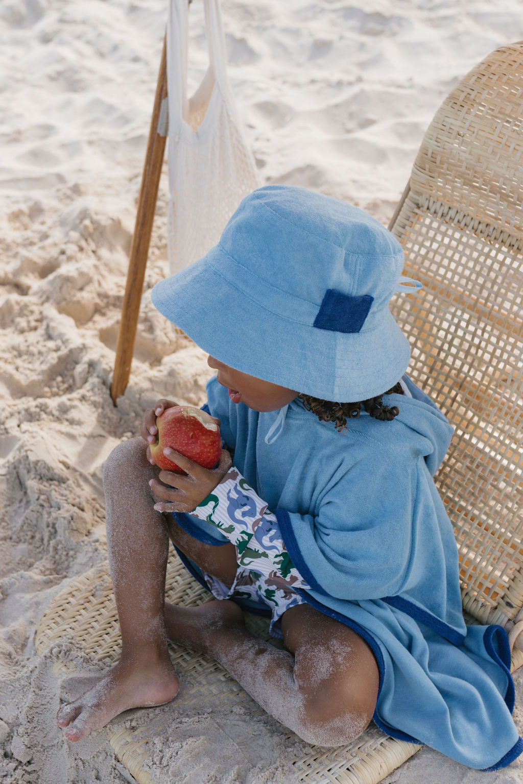 Acorn Terry Towling Bucket Hat - Mid Blue