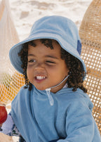 Terry Towling Bucket Hat - Mid Blue