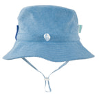 Terry Towling Bucket Hat - Mid Blue