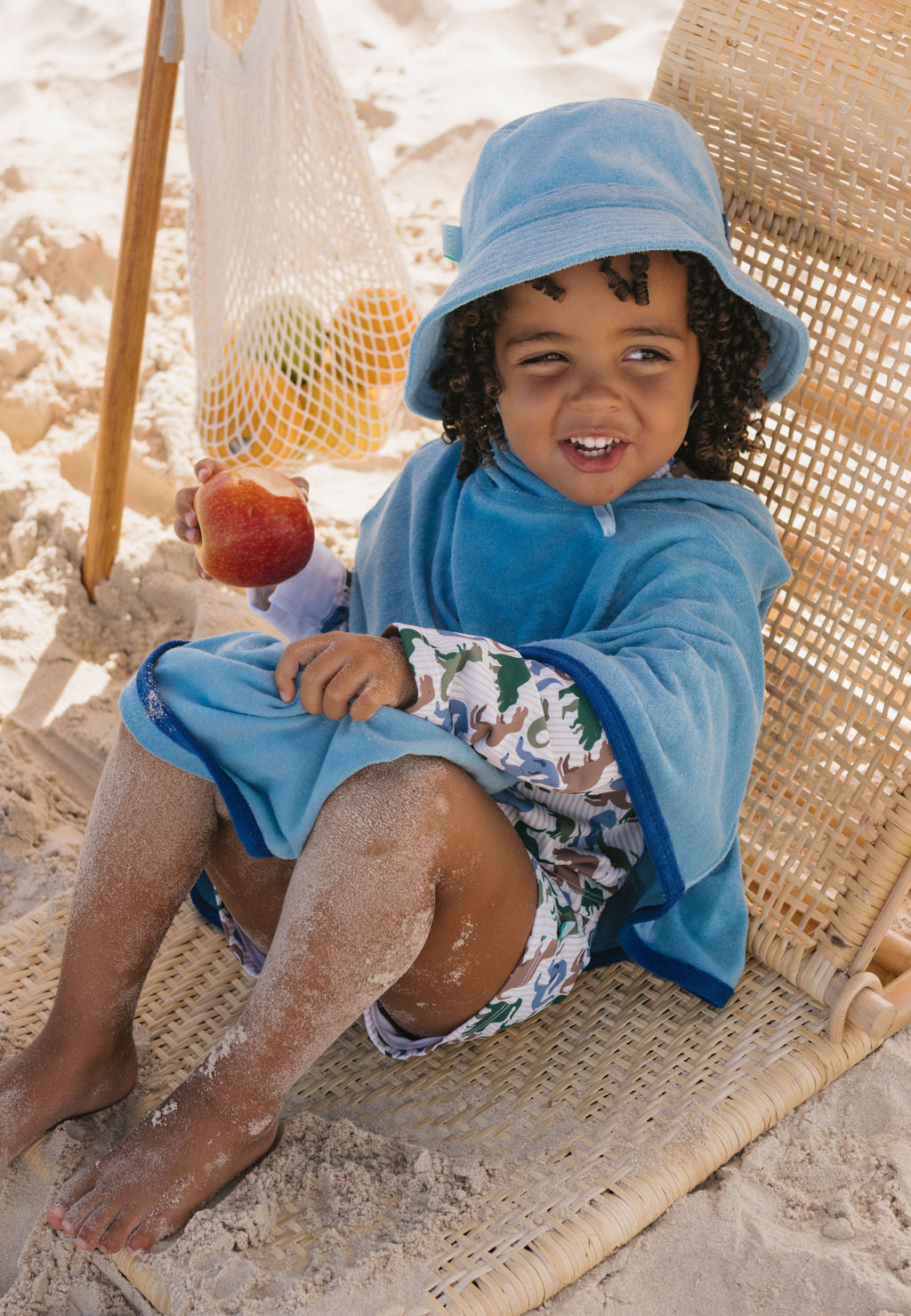 Acorn Terry Towling Bucket Hat - Mid Blue