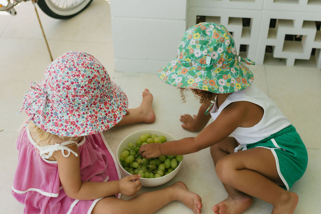 Acorn Heather Wide Brim Reversible Sun Hat