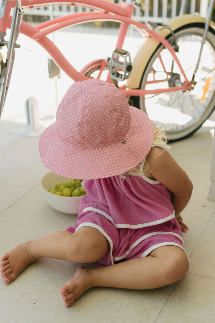 Acorn Heather Wide Brim Reversible Sun Hat