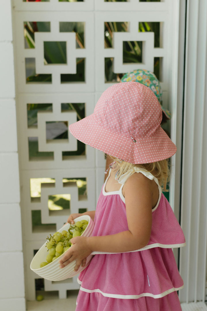 Acorn Heather Wide Brim Reversible Sun Hat