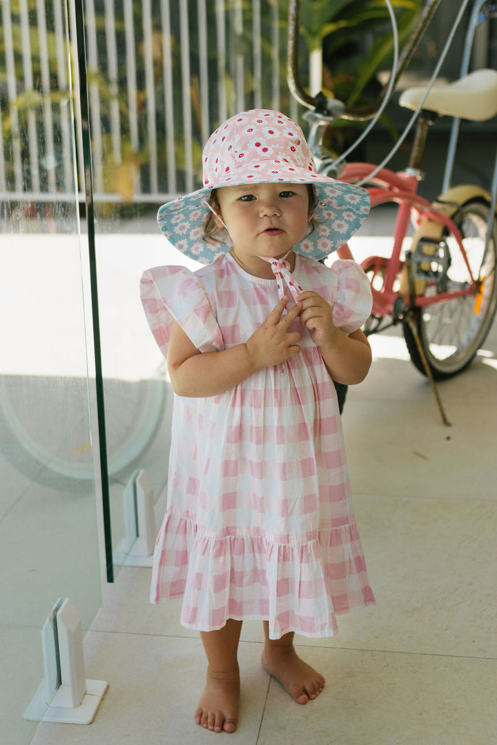 Acorn Camellia Wide Brim Reversible Sun Hat