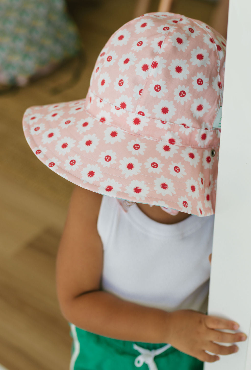 Acorn Camellia Wide Brim Reversible Sun Hat