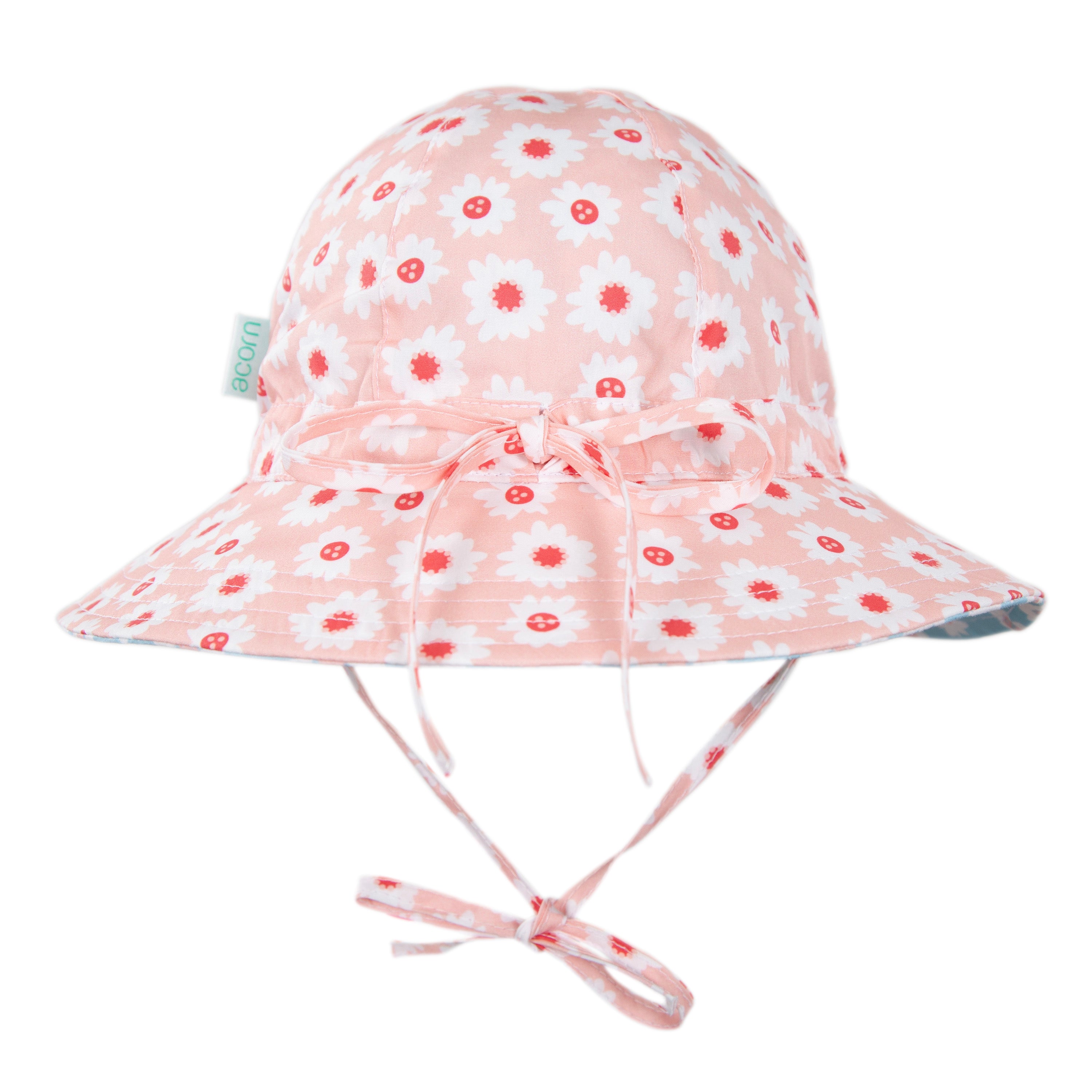 Acorn Camellia Wide Brim Reversible Sun Hat