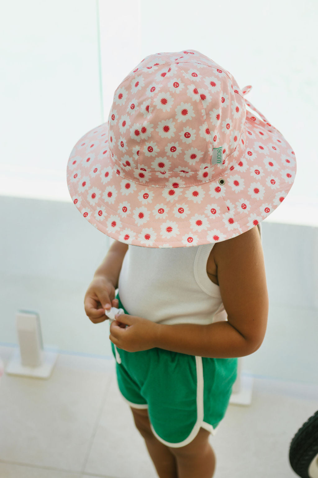 Acorn Camellia Wide Brim Reversible Sun Hat