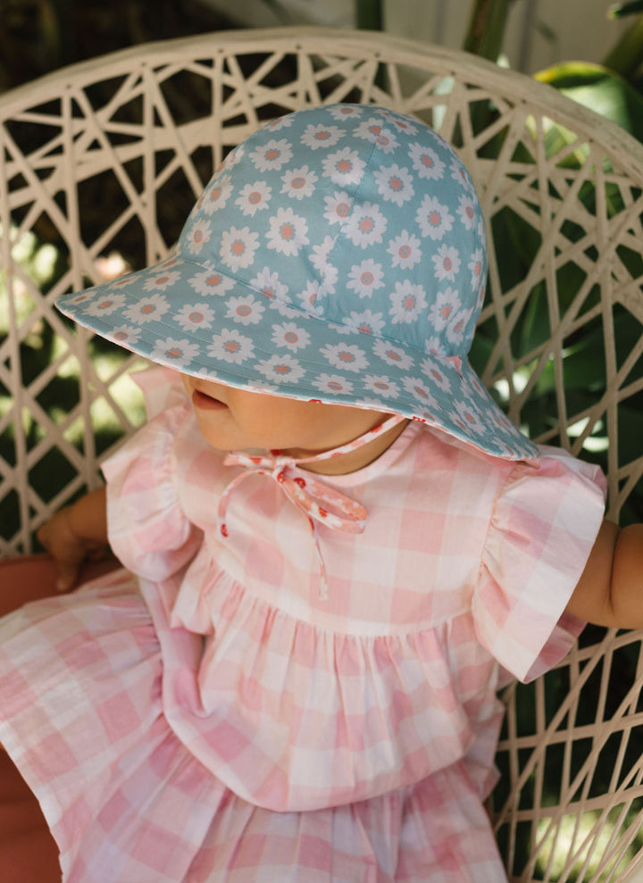 Acorn Camellia Wide Brim Reversible Sun Hat