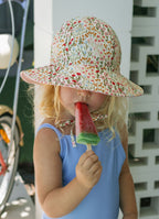 Fiorella Wide Brim Reversible Sun Hat