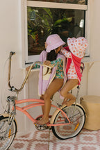 Lavender Terry Towling Hooded Towel