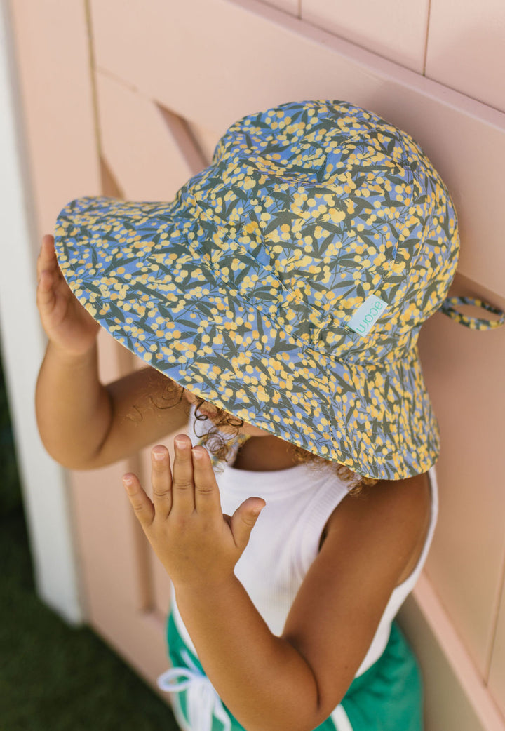 Acorn Golden Wattle Wide Brim Sun Hat