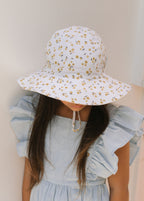 Amber Blooms Wide Brim Sun Hat