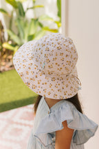 Amber Blooms Wide Brim Sun Hat