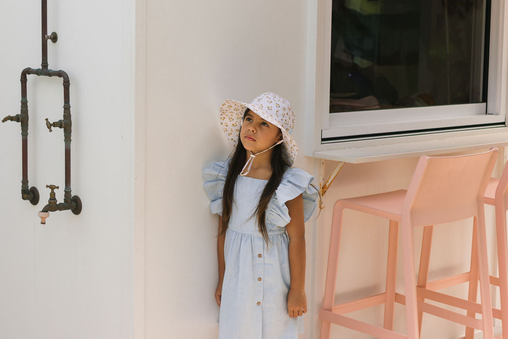 Acorn Amber Blooms Wide Brim Sun Hat