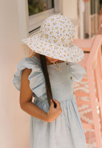 Amber Blooms Wide Brim Sun Hat