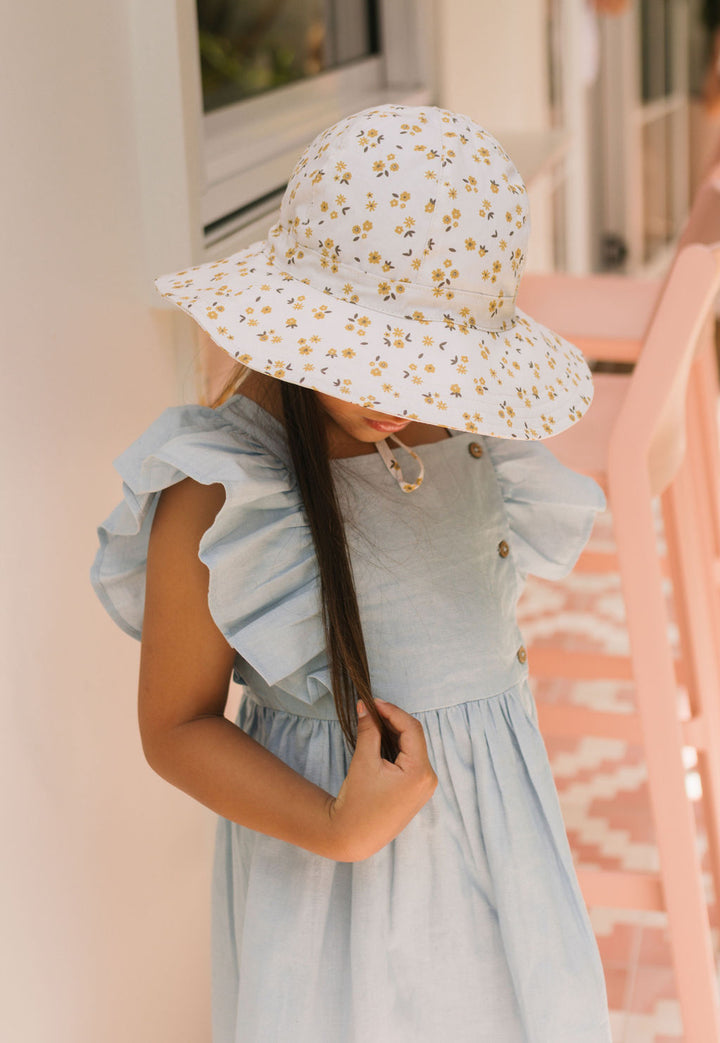 Acorn Amber Blooms Wide Brim Sun Hat