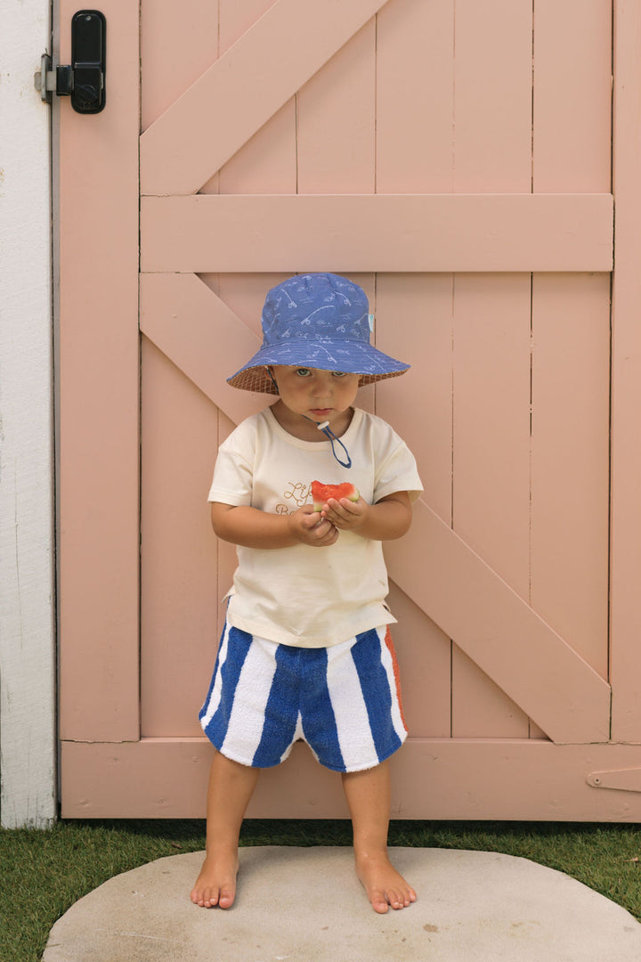 Acorn Gone Fishing Wide Brim Bucket Hat