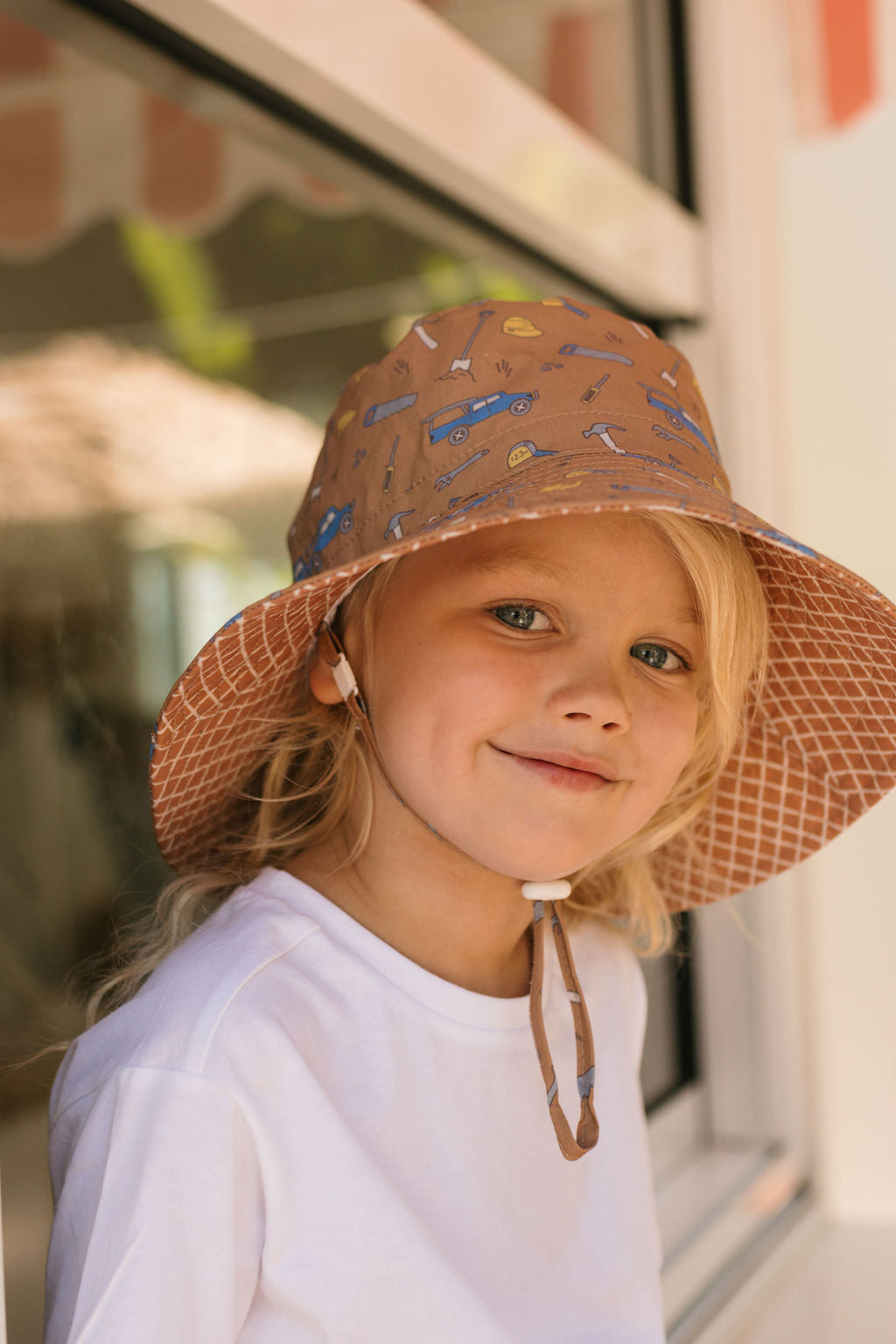 Acorn On The Tools Wide Brim Bucket Hat