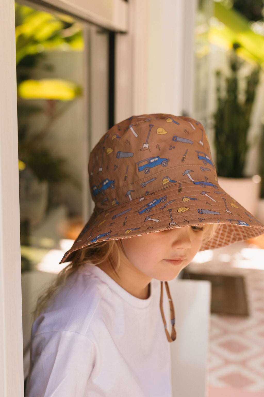 Acorn On The Tools Wide Brim Bucket Hat