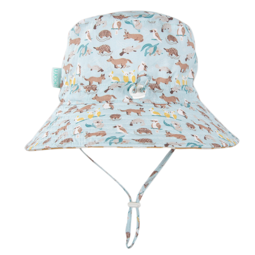 Acorn Aussie Bush Friends Wide Brim Infant Hat