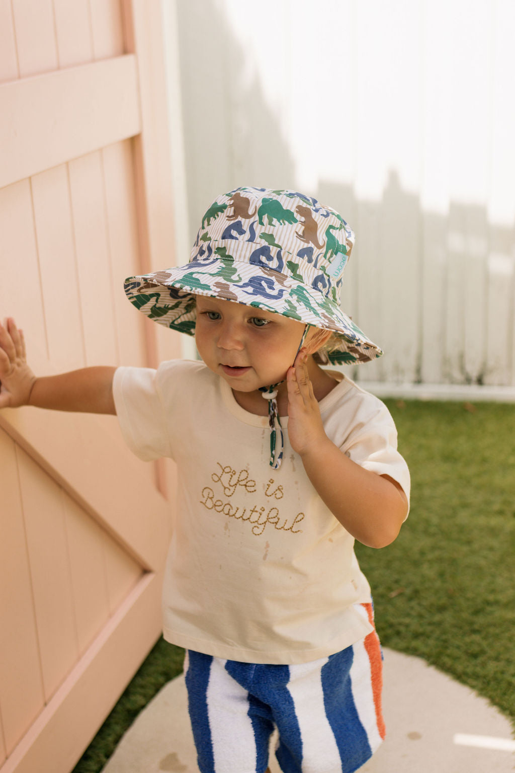 Acorn T-Rex Wide Brim Bucket Hat