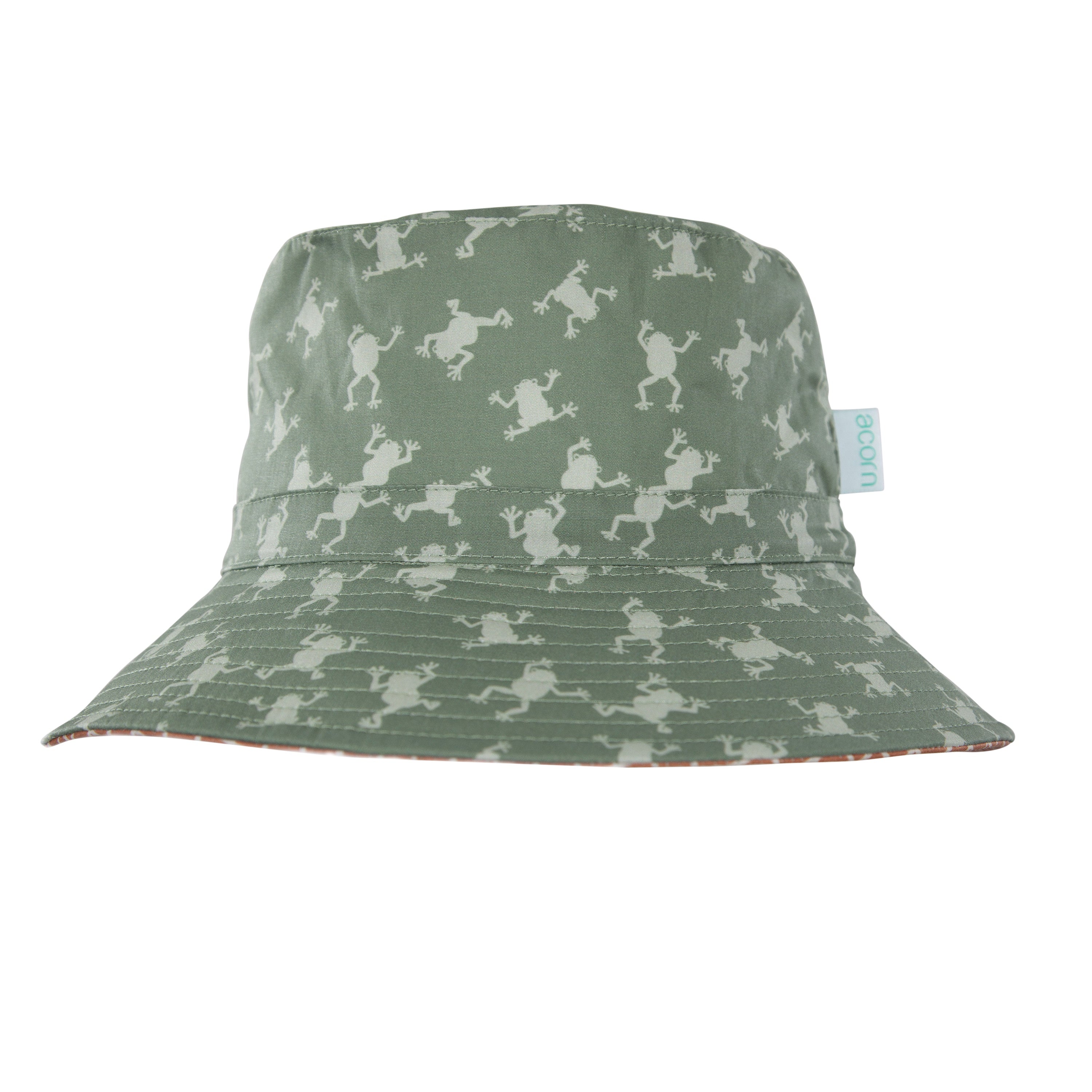 Acorn Frogs Wide Brim Bucket Hat