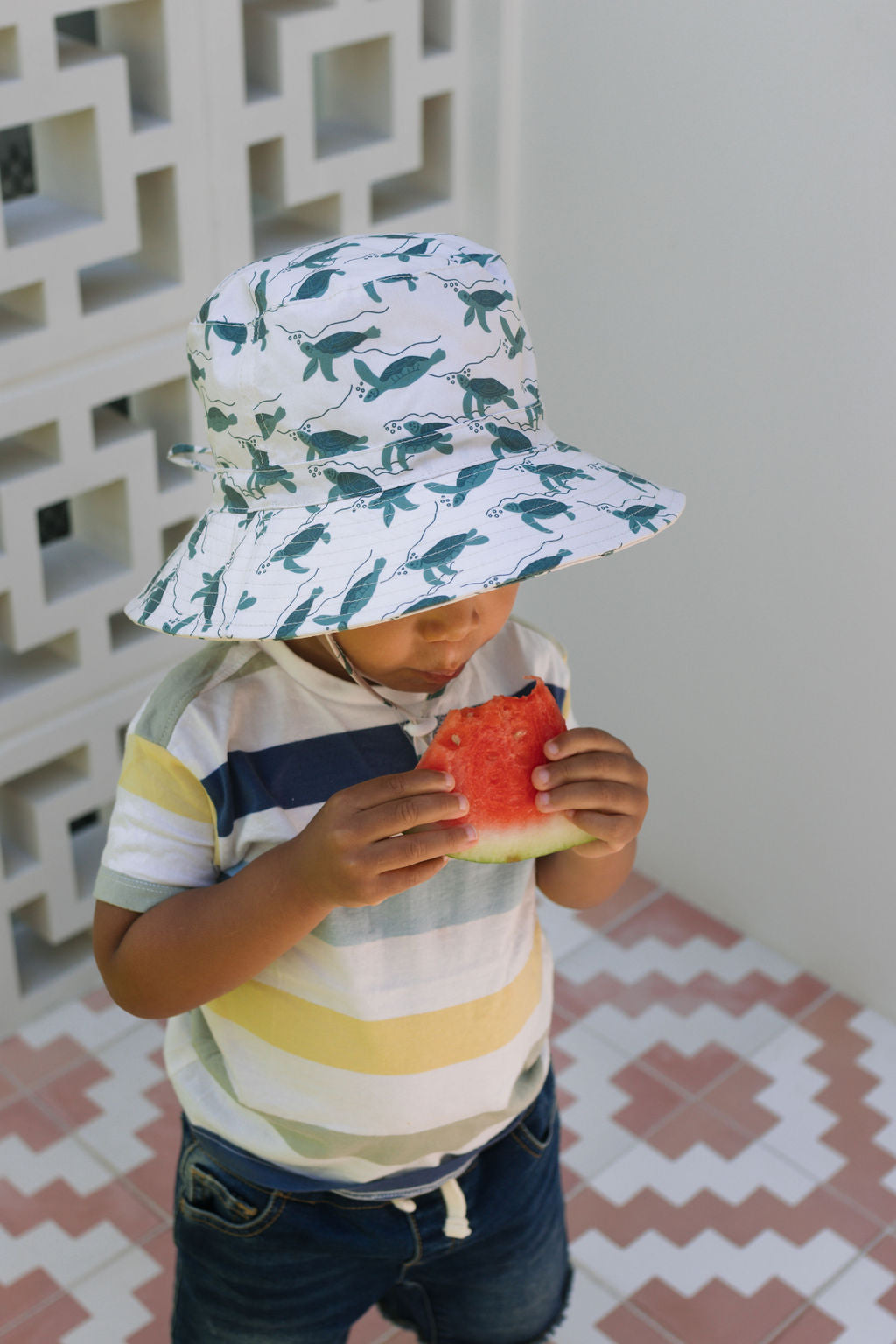 Acorn Turtles Wide Brim Bucket Hat