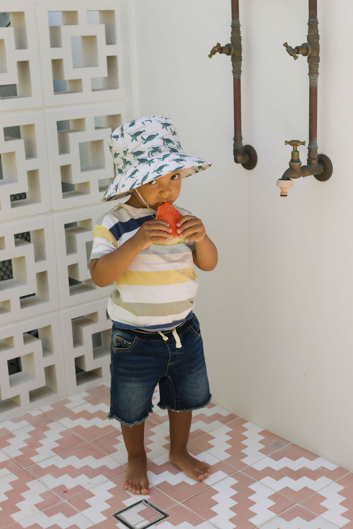 Acorn Turtles Wide Brim Bucket Hat