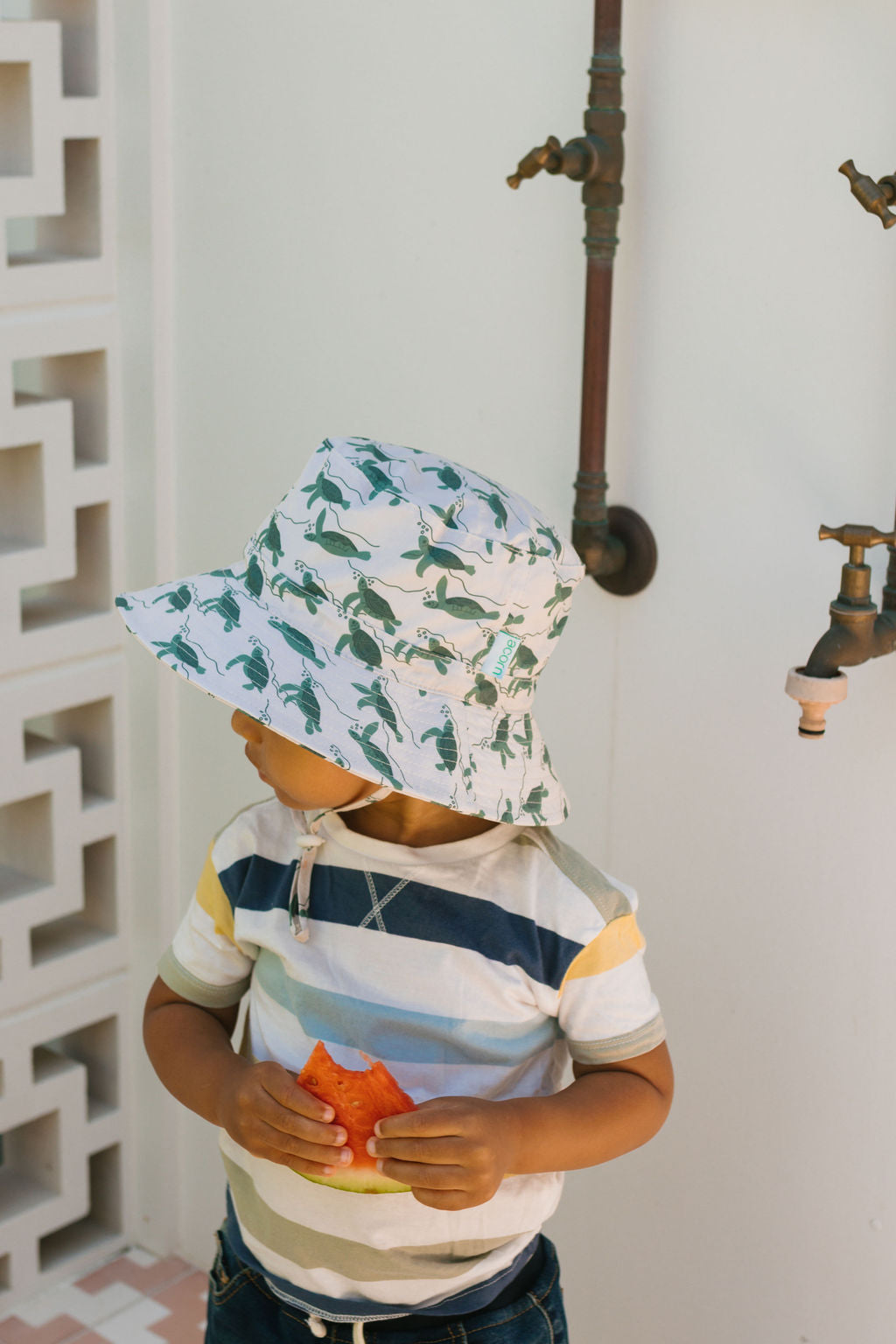 Acorn Turtles Wide Brim Bucket Hat
