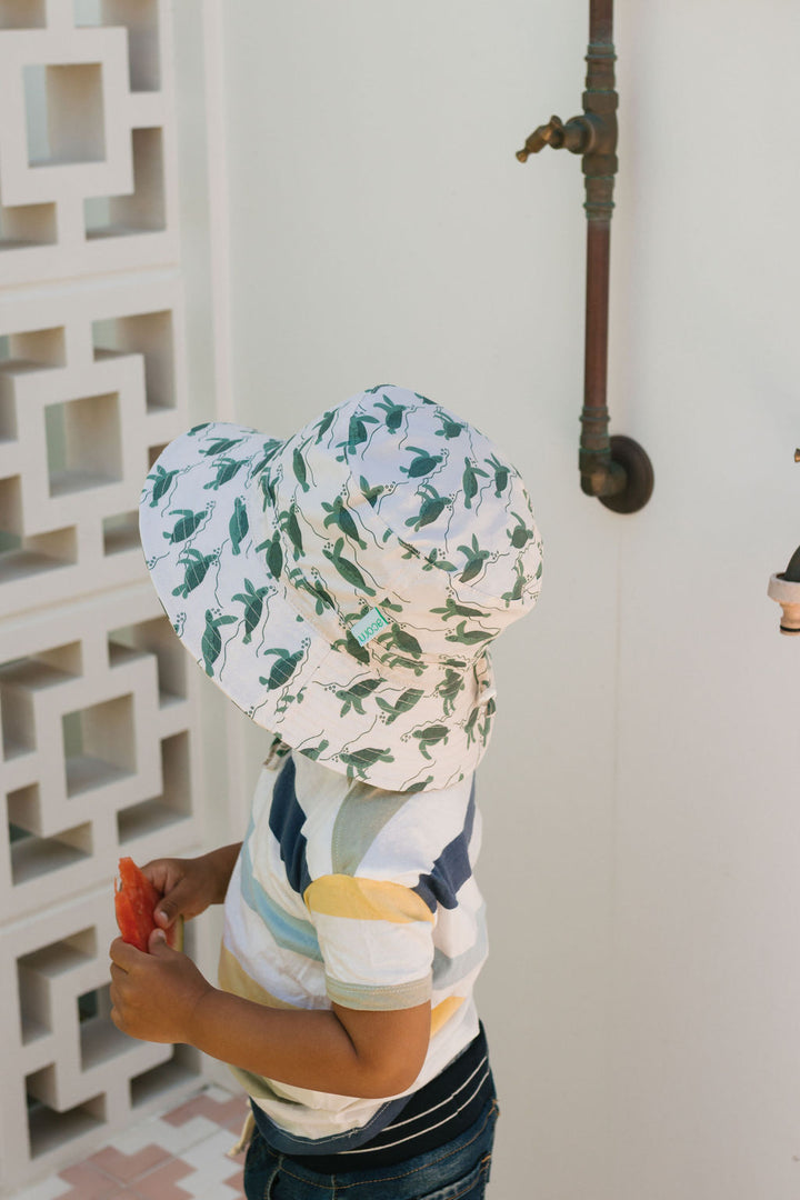 Acorn Turtles Wide Brim Bucket Hat