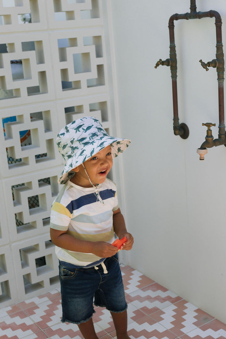 Acorn Turtles Wide Brim Bucket Hat