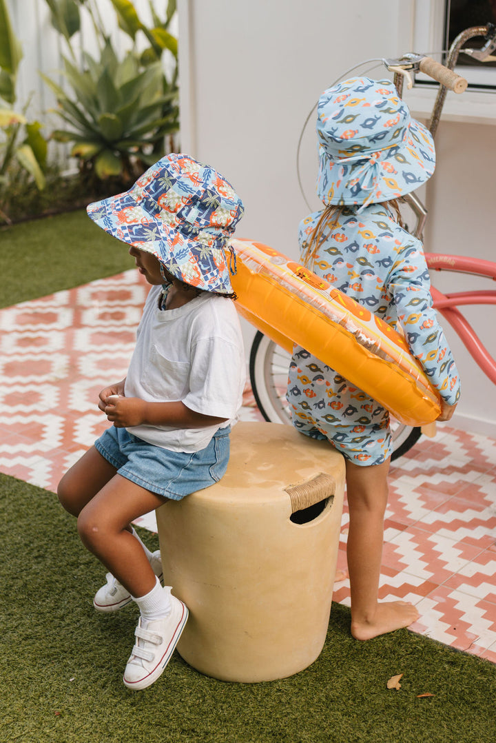 Acorn Seaside Wide Brim Bucket Hat