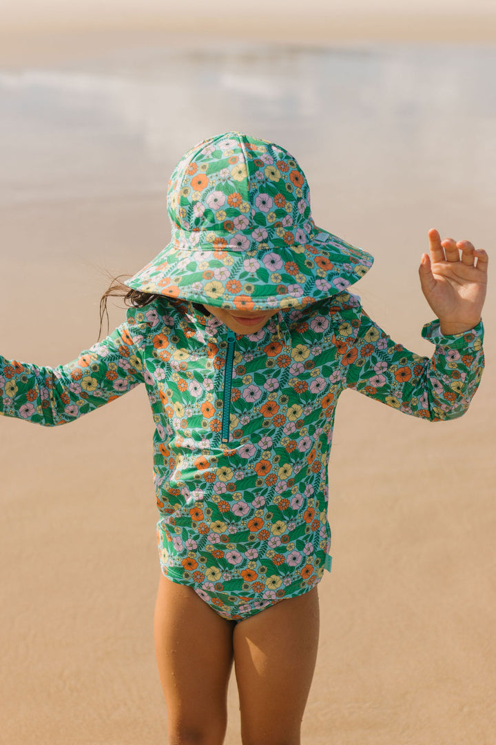 Acorn Eden UPF 50+ Rashie Zip Top and Bottoms