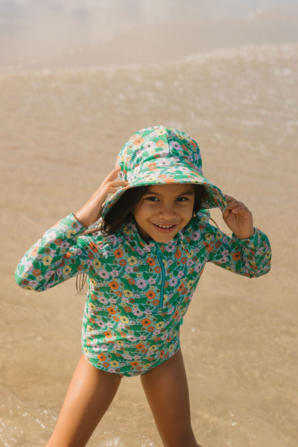 Acorn Eden UPF 50+ Rashie Zip Top and Bottoms