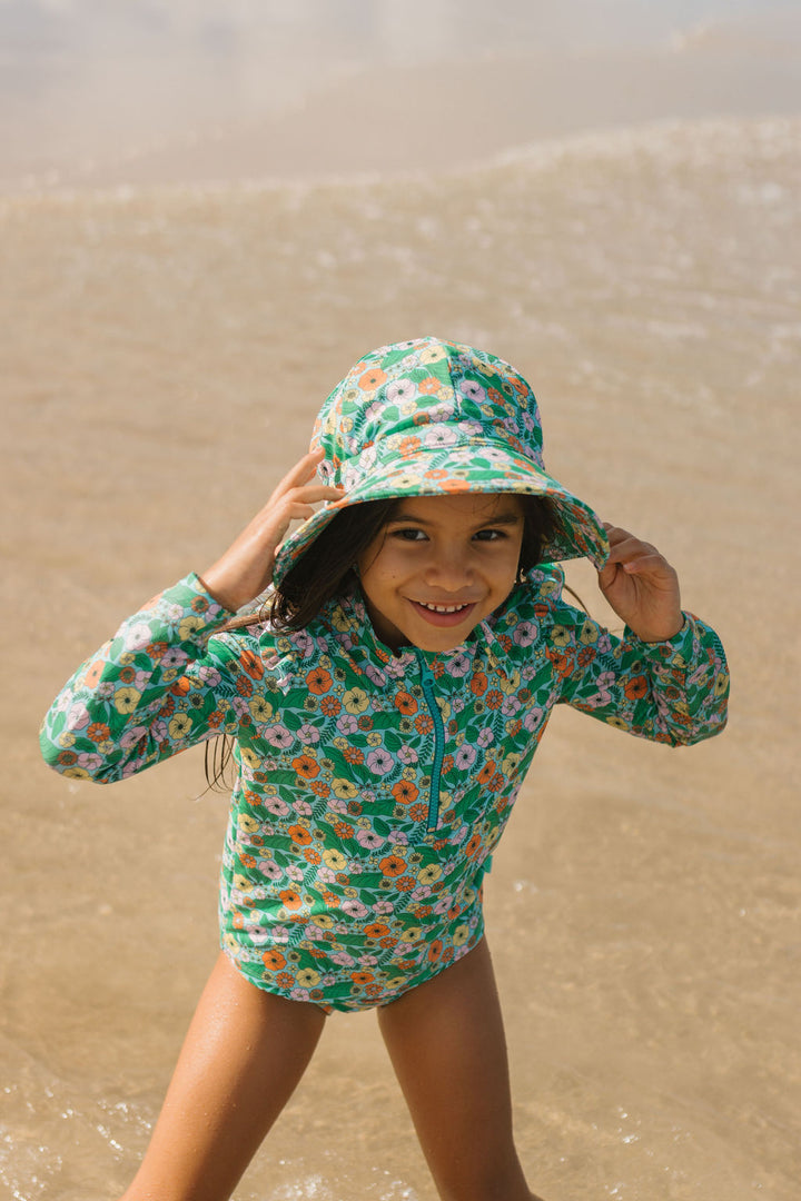Acorn Eden UPF 50+ Rashie Zip Top and Bottoms