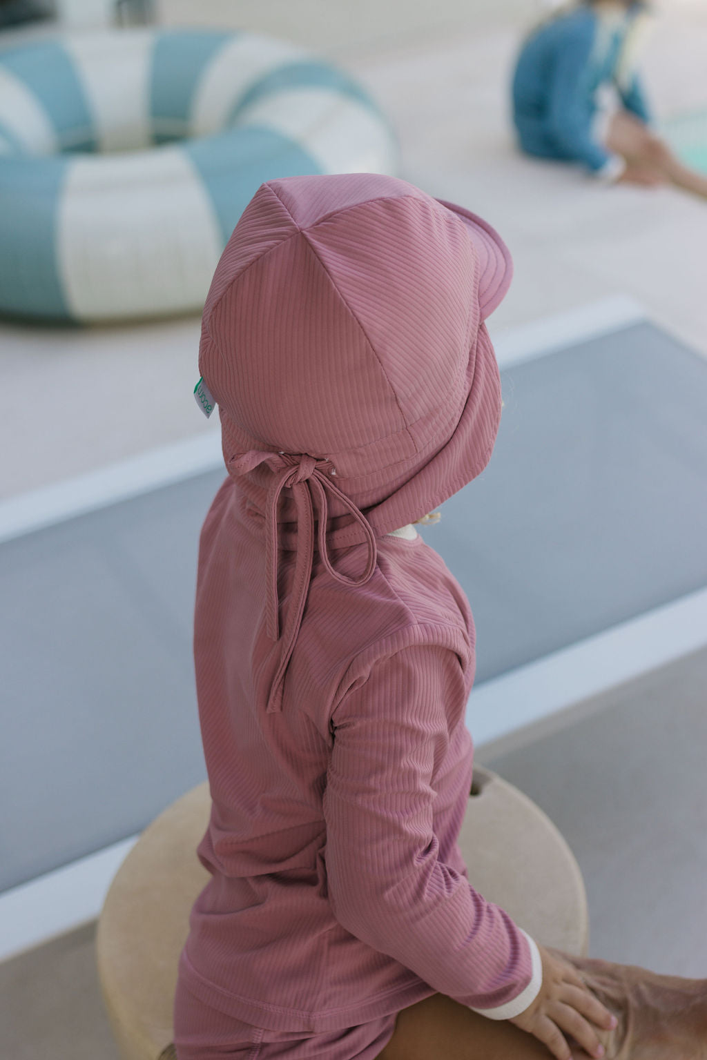 Acorn Wild Rose UPF 50+ Zip Rashie Top and Shorts