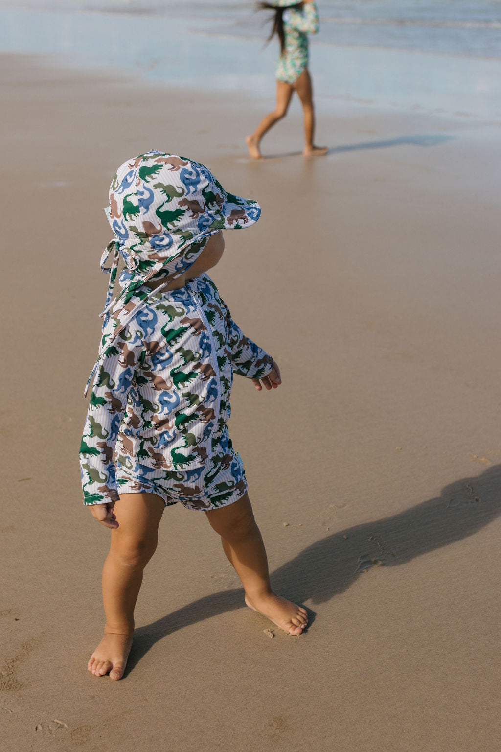 Acorn T-Rex UPF 50+ Zip Rashie Top and Shorts