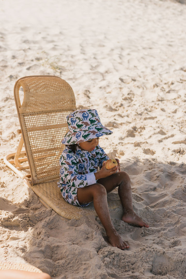 Acorn T-Rex UPF 50+ Zip Rashie Top and Shorts