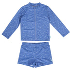 Gone Fishing UPF 50+ Zip Rashie Top and Shorts