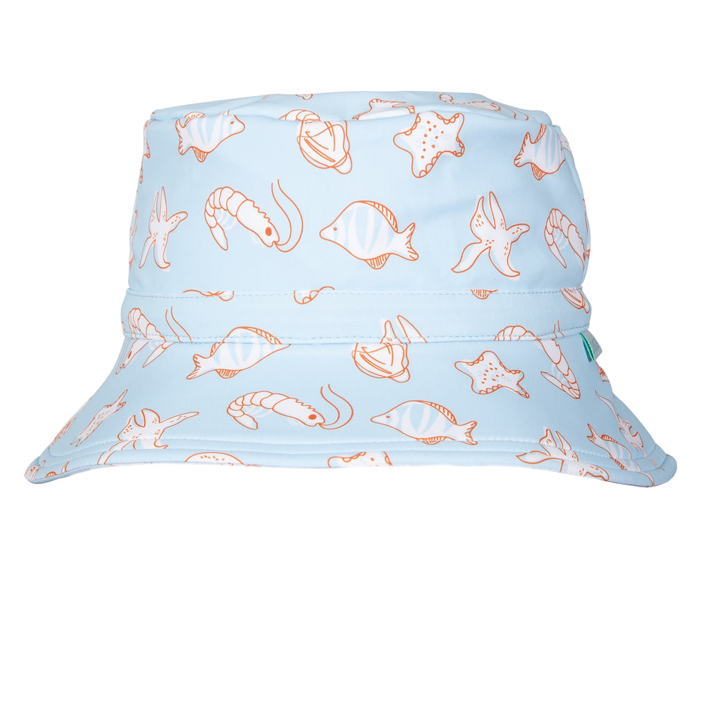Marine Friends Wide Brim Swim Bucket Hat