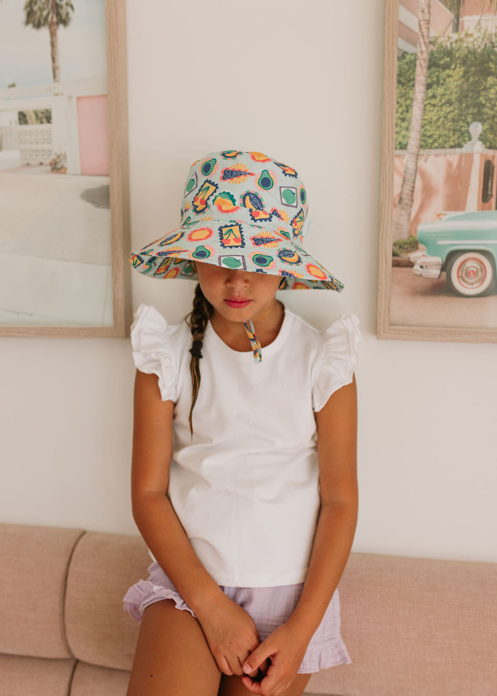 Road Trip Wide Brim Bucket Hat