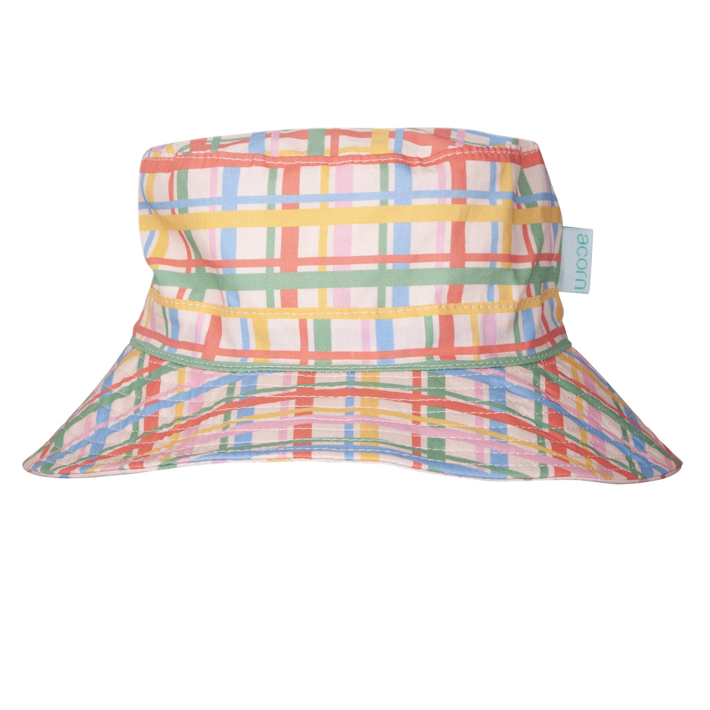 Pink Picnic Wide Brim Bucket Hat