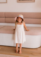 Pink Picnic Wide Brim Bucket Hat