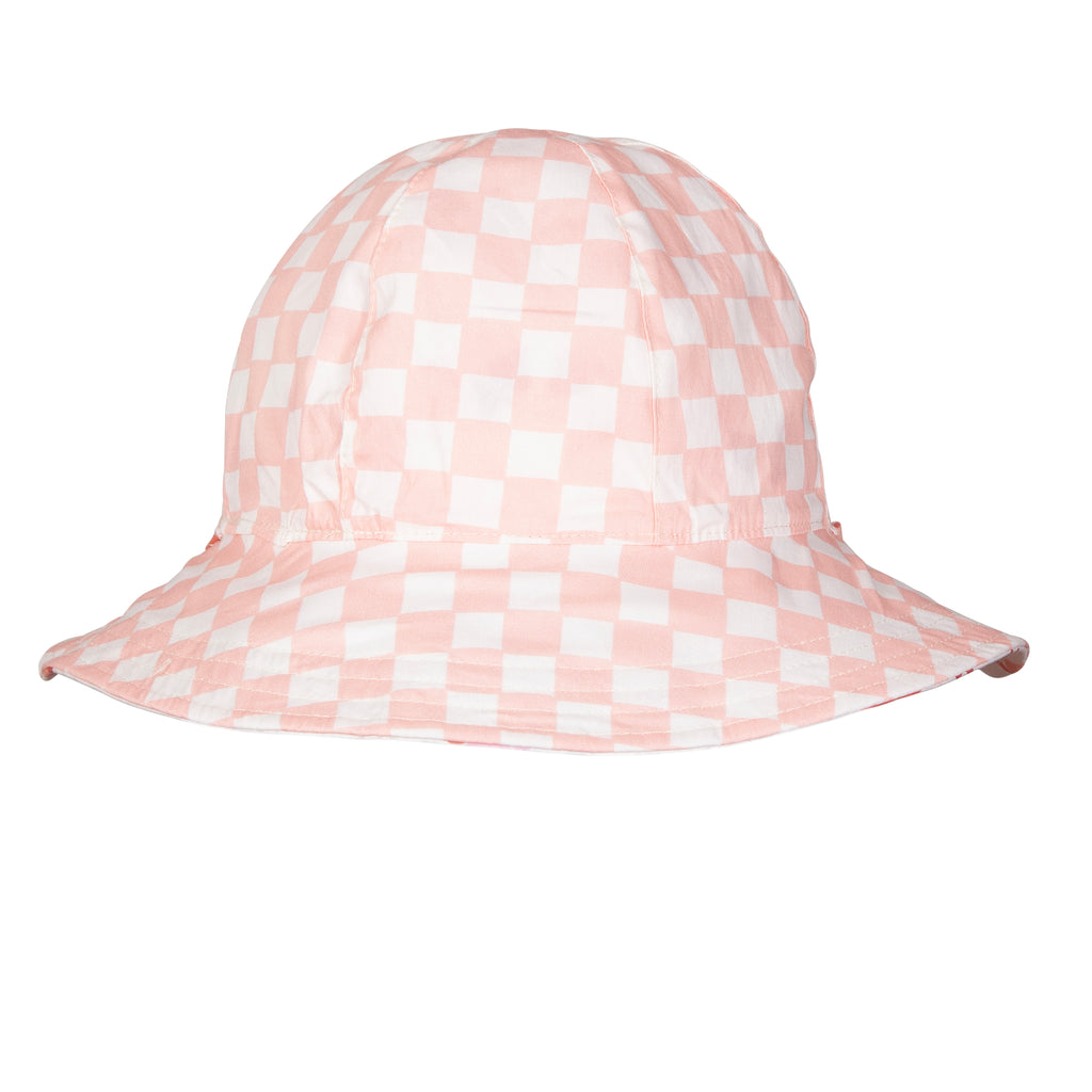 Coral Bloom Reversible Wide Brim Sunhat