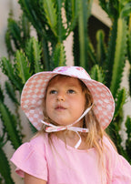 Coral Bloom Reversible Wide Brim Sunhat